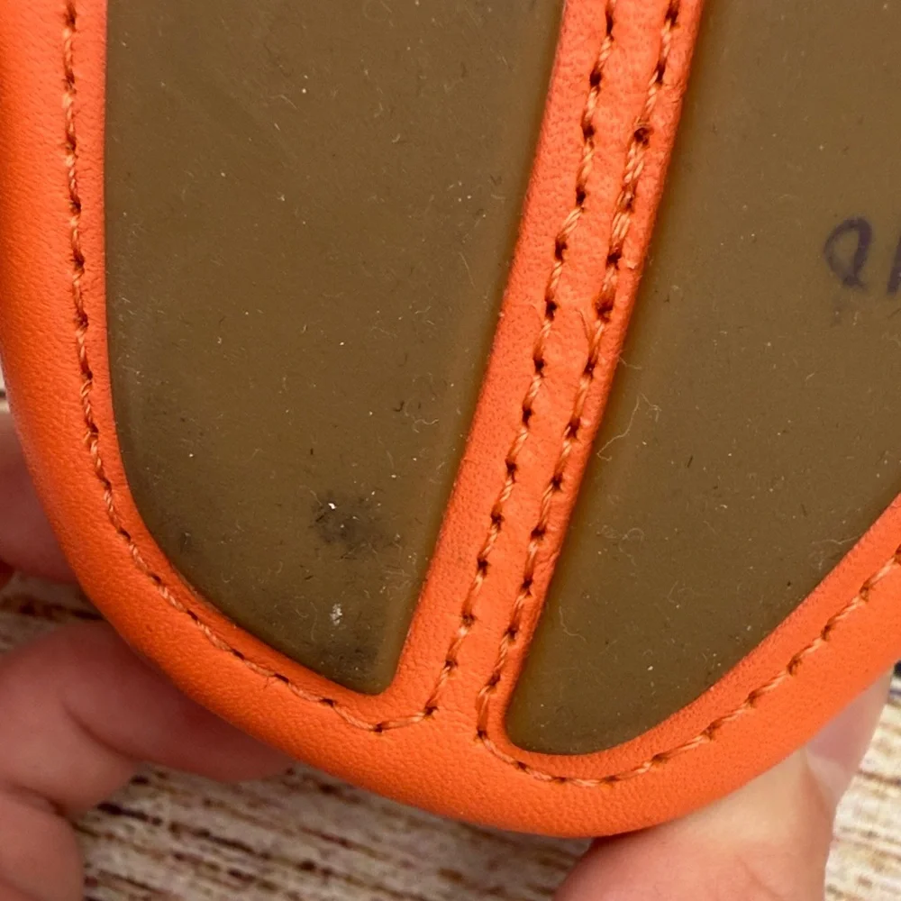 Michael Kors Perforated Orange Loafers - Picture 5 of 5